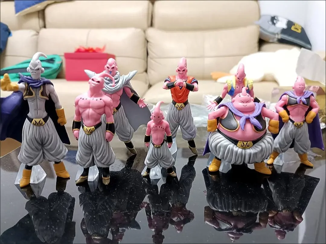 

8PCS Manga Dragon Ball Z Anime Figures Majin Buu PVC Action Figurines Collectible 7-10CM Model Toys for Children Christmas Gift