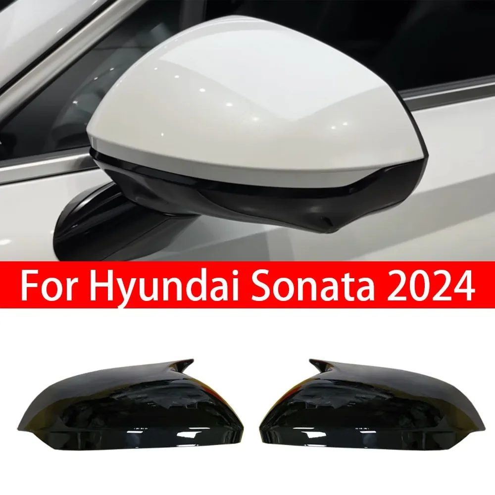 

Для Hyundai Sonata 11 2024 автомобильная наклейка на боковое зеркало заднего вида крышка крыла внешняя дверь задний вид накладка на корпус из углеродного волокна ABS