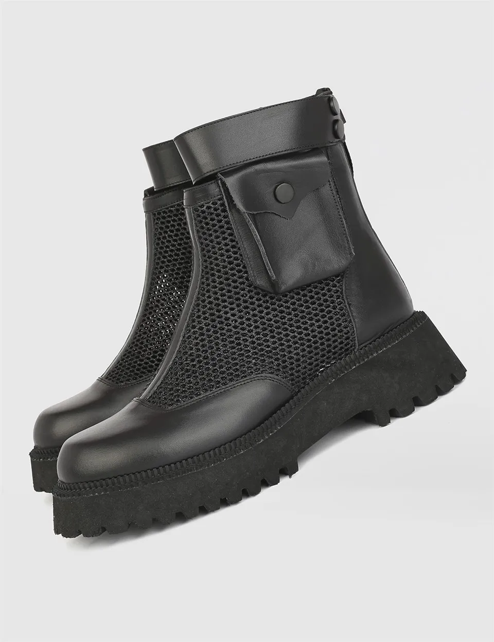 

ILVi-Genuine Leather Handmade Lenda Black Leather Women's Boot Women Shoes 2021 Spring/Summer