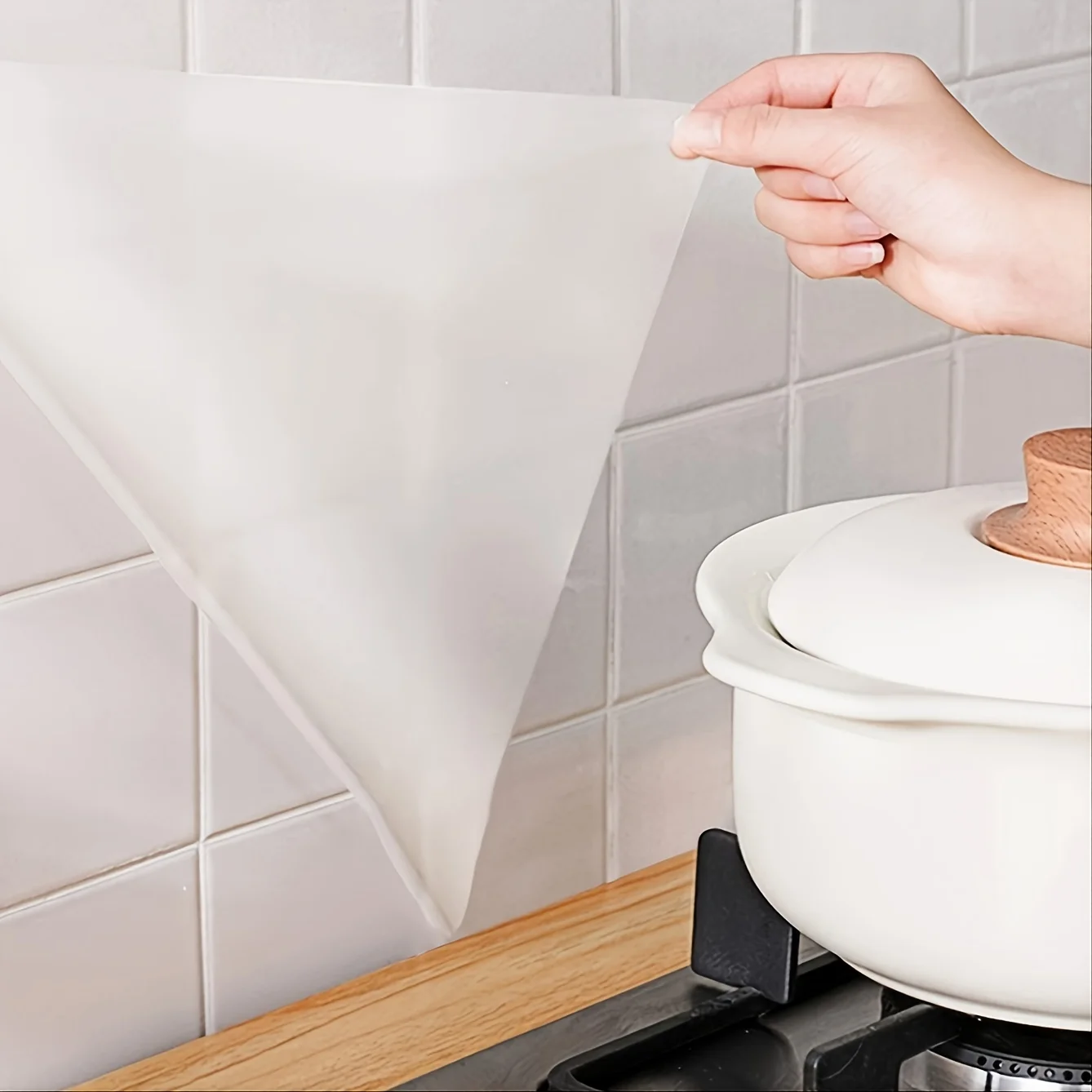 

1 рулон, полупрозрачная матовая пленка, кухонная смазочная наклейка