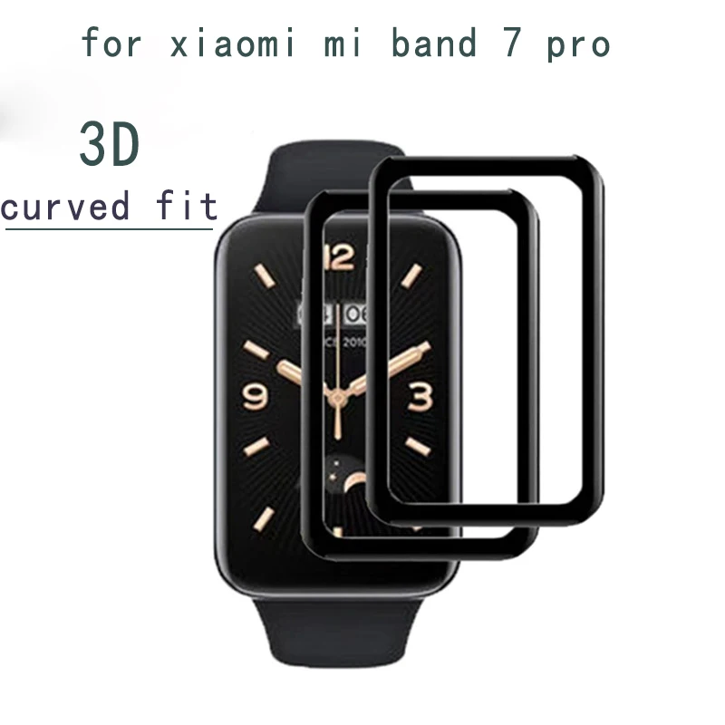 

3D Protective Film For Xiaomi Band 7 Pro Full Curved Edge Screen Protector for xiami miband 7 pro Hydraulic film