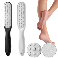 scrub brush pedicure tool heel exfoliating care cuticle remover foot calluses file stainless steel double sided pedicure tools