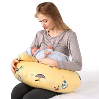 Pregnant Women Breastfeeding Pillow Maternity Breastfeeding Pillow Baby Side Sleeping Pillow Cotton Removable Newborn Pad