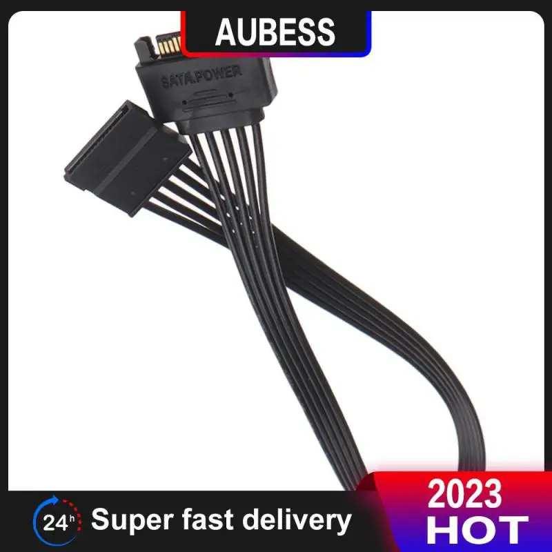 

18awg 15pin Sata Power Extension Cable For Hdd Ssd Sata 15pin Male To Female Power Extension Cable 30cm Ul 1007 18awg Wires