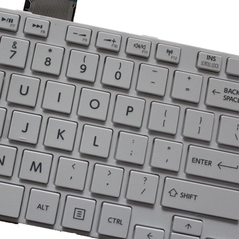 NEW US keyboard For toshiba SATELLITE L850 L850D P850 L855 L855D L870 L870D white US laptop keyboard NSK-TVBSU enlarge
