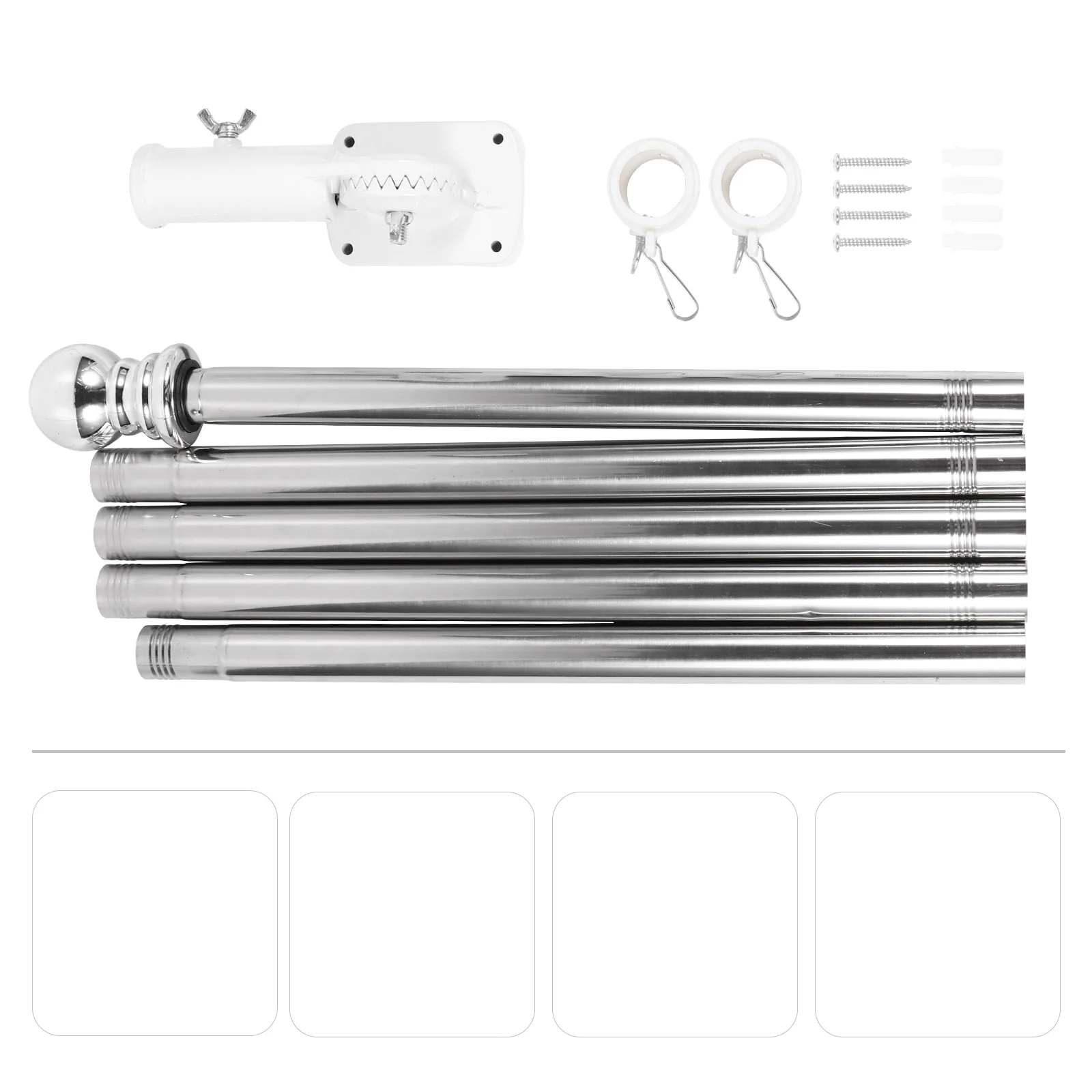 

Flag Pole American Flag For Housess For House For Clothes 1. 8M Wall Mounted Flagpole Flag Pole Mounting Bracket Outdoor