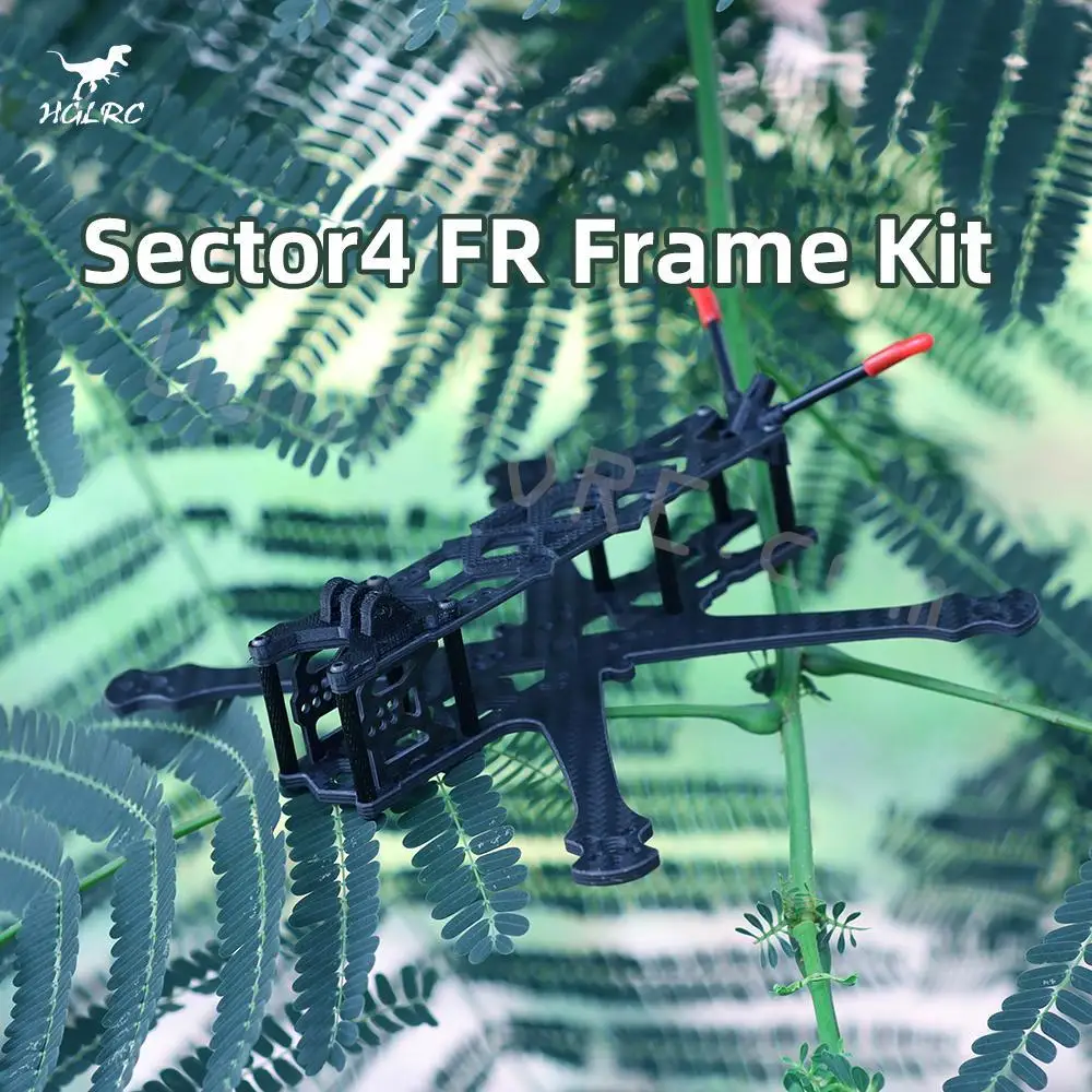 

HGLRC Sector4 FR Analog Digital 4inch Freestyle FPV Drone Replacement 178mm 3K Carbon Fiber Frame Kits 3mm Arm