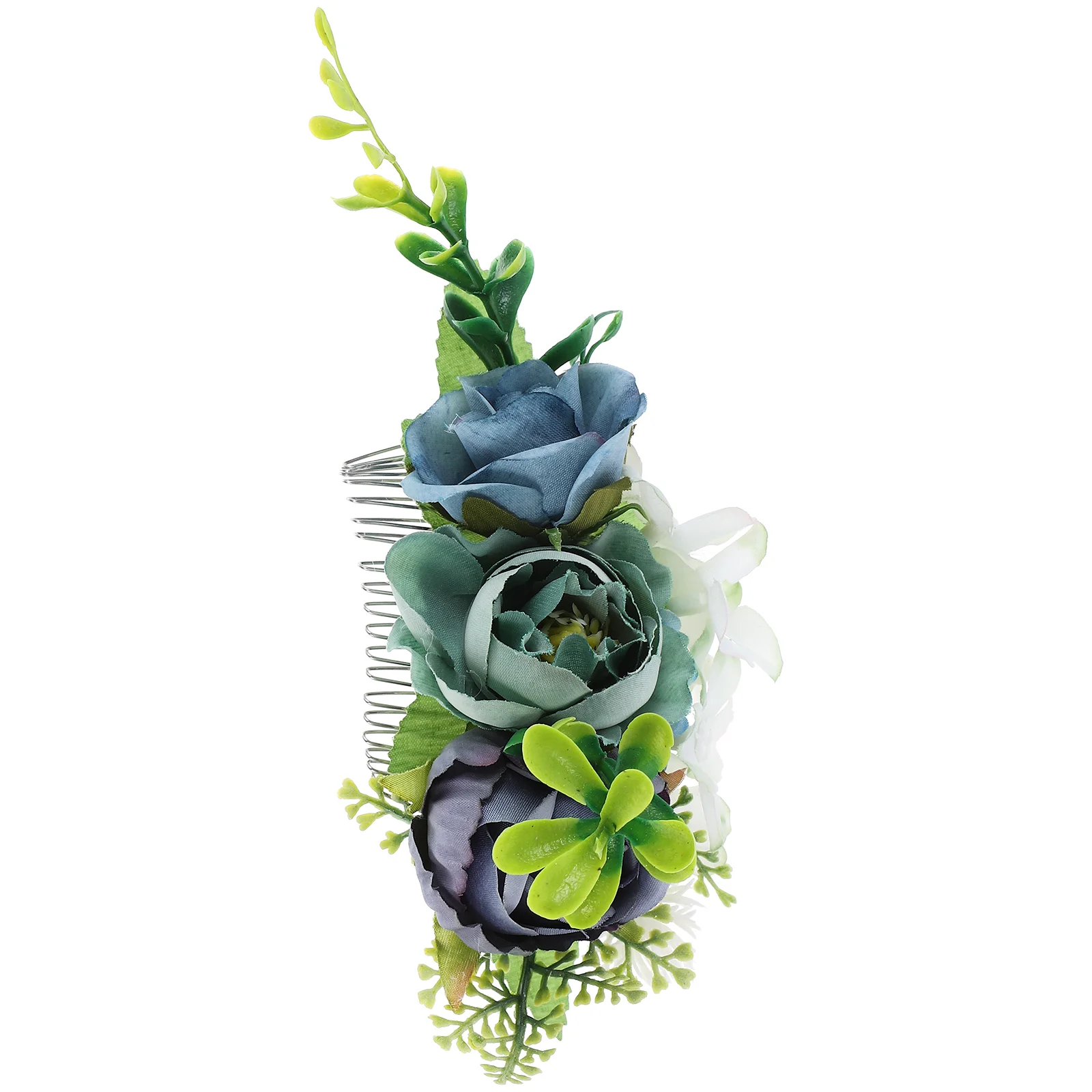 Шелковые цветы имитация розы металла модная свадебная расческа для волос