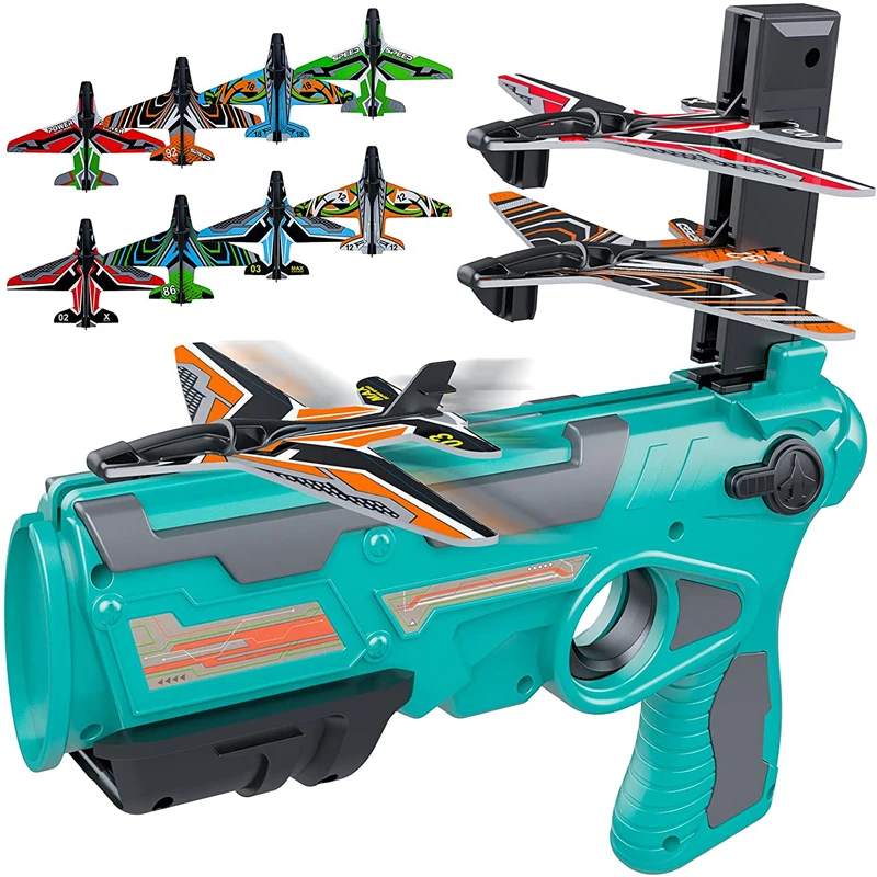

Airplane Launcher Bubble Catapult Plane Toy Aircraft Toys Plane Catapult Gun Shooting Game Toys Outdoor Toys for Kids Gifts