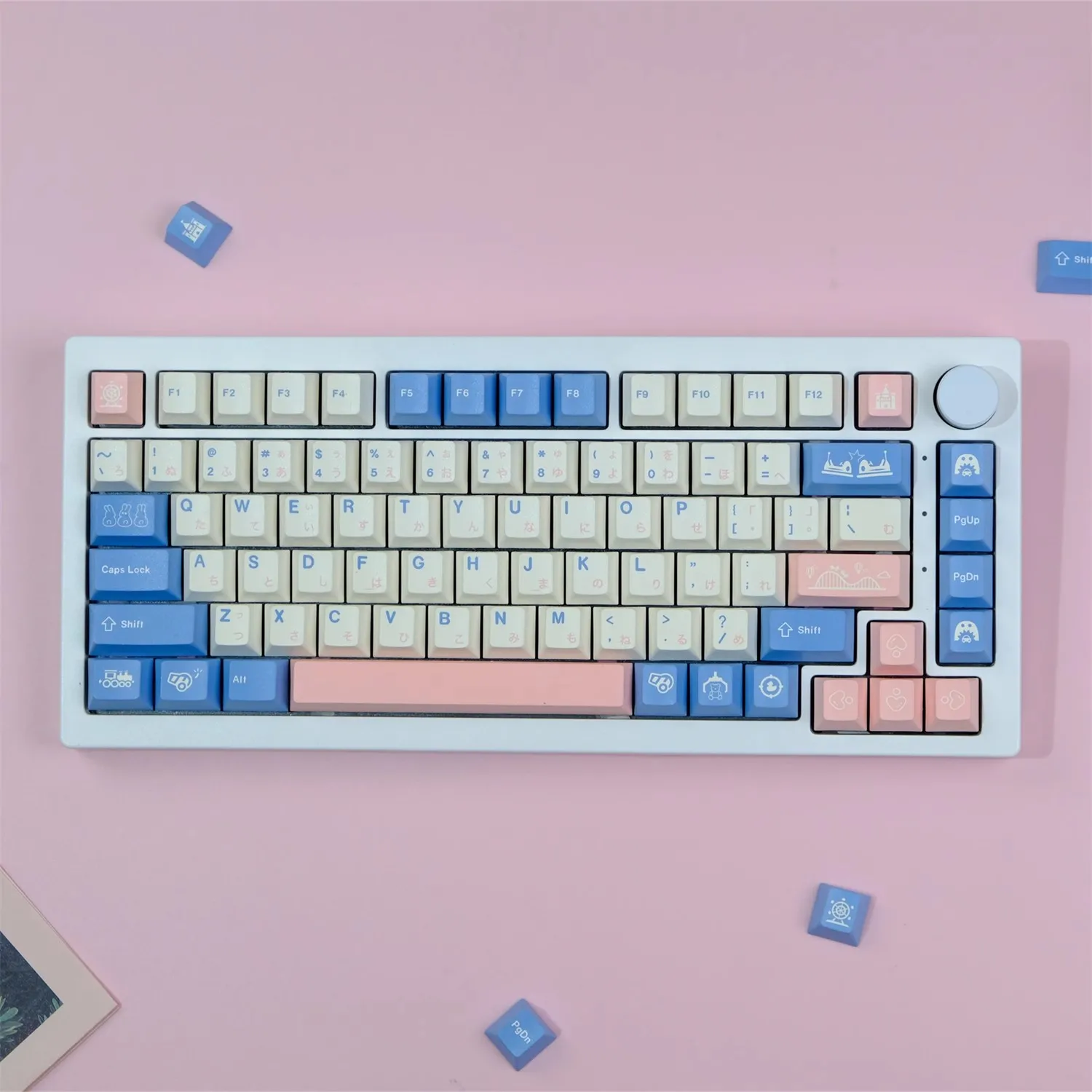 

1 Set Fantasyland Keycaps PBT Dye Subbed Key Caps For MX Switch Mechanical Keyboard 61 64 68 84 96 980 Cherry Profile Keycap