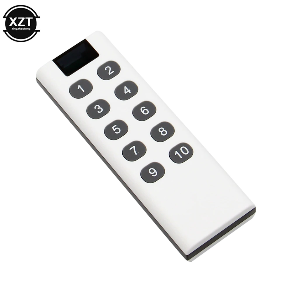 

Universal 433MHz Wireless Learning Code Digital Remote Control Transmitter for Remote Switch 10 Button for 2262/EV1527 Electric