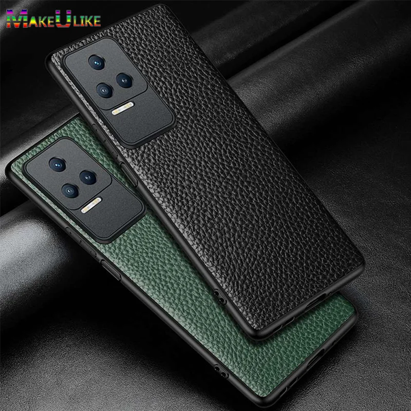 

Genuine Leather Case for Xiaomi Redmi K50 Pro Case Luxury Silicone Bumper Shockproof Cases for Redmi K50Pro K50 Gaming Cover