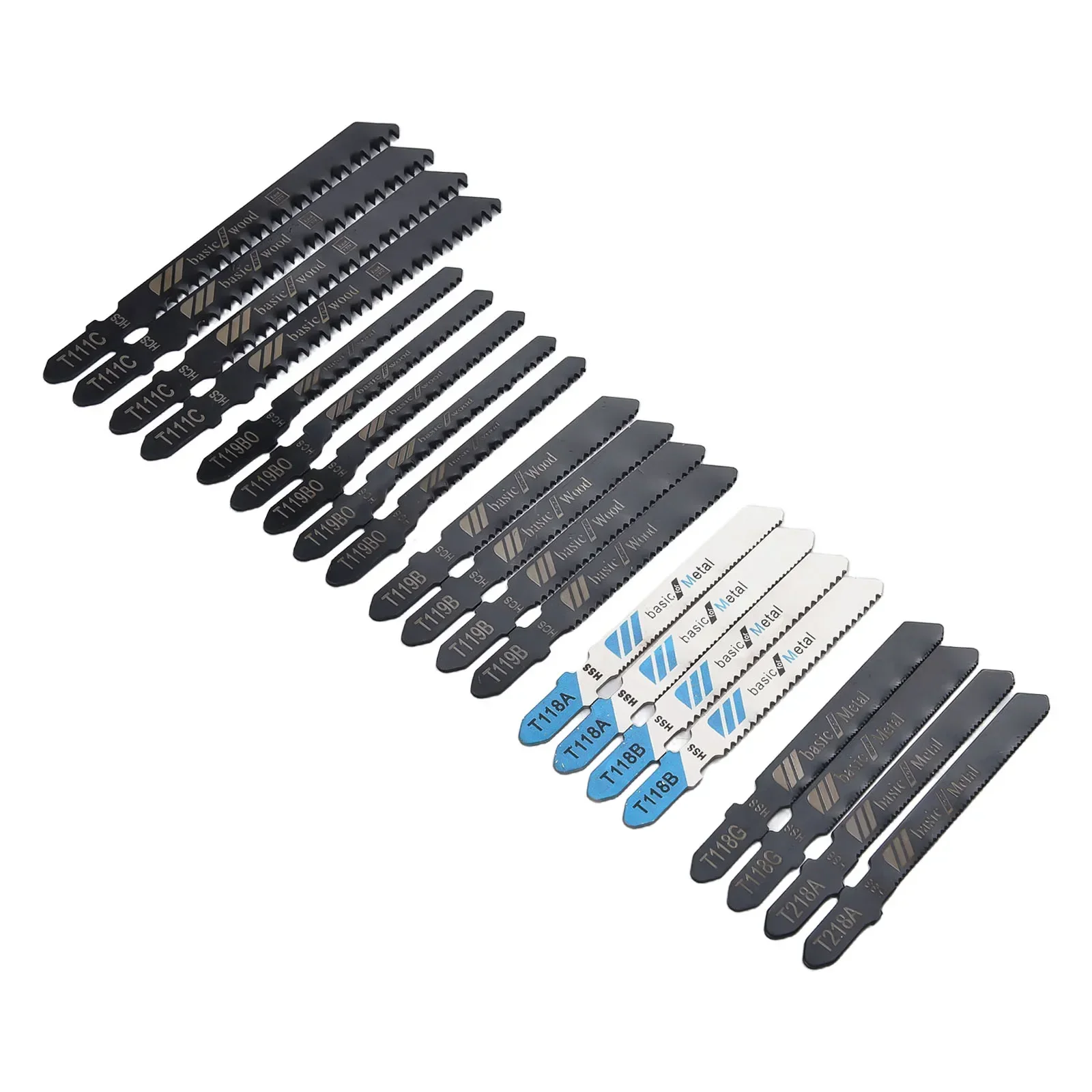 Ассорти пильных полотен T119B T119BO T218A Износостойкий набор по дереву T118A T118B T118G 20 шт.