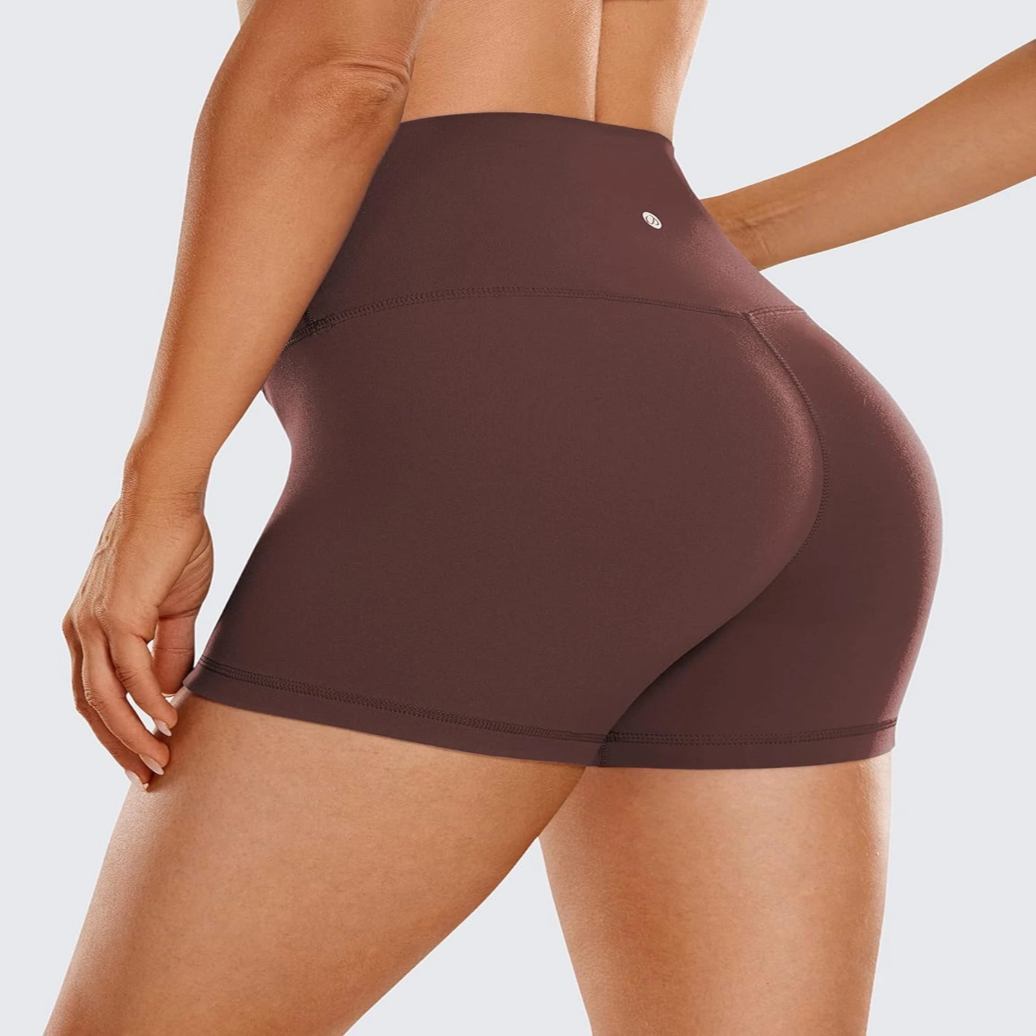 Стильные байкерские шорты Taupe ButterLuxe с высокой талией для женщин — универсальные