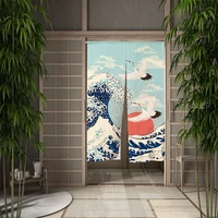 japanese door curtain dining curtains room living room partition curtains printed drapes kitchen entrance hanging half curtains