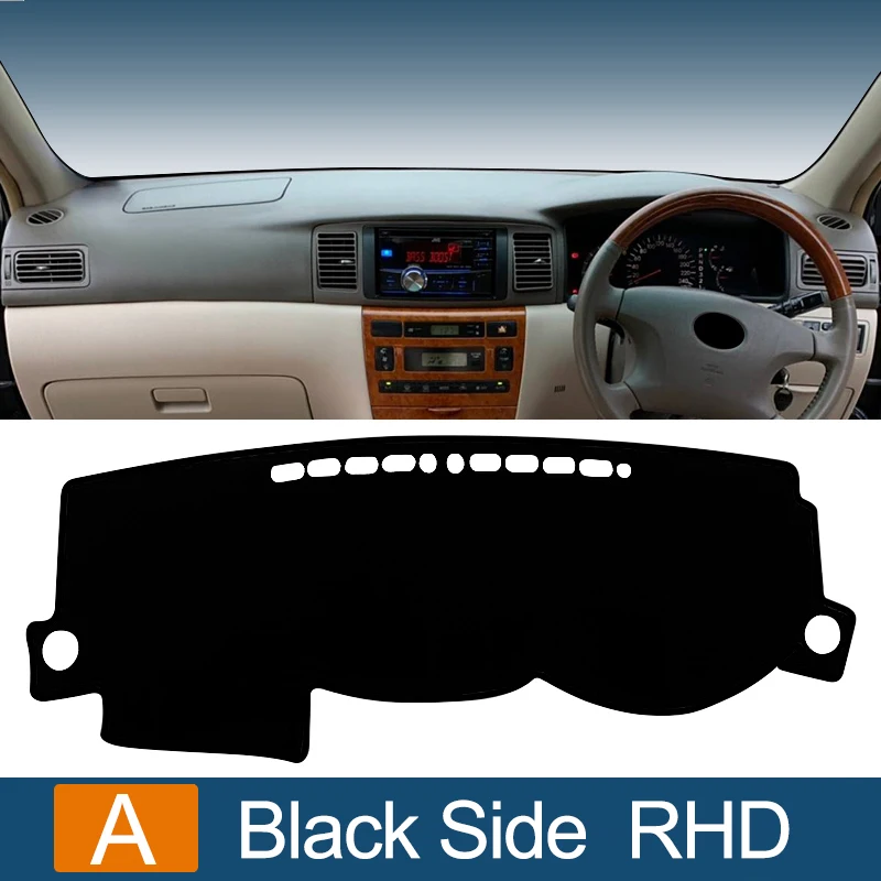 

Для Toyota Corolla Altis Runx Allex 2002 2003 2004 2005 2006 2007, чехол для приборной панели автомобиля, коврик для приборной панели, солнцезащитный козырек, аксессуары