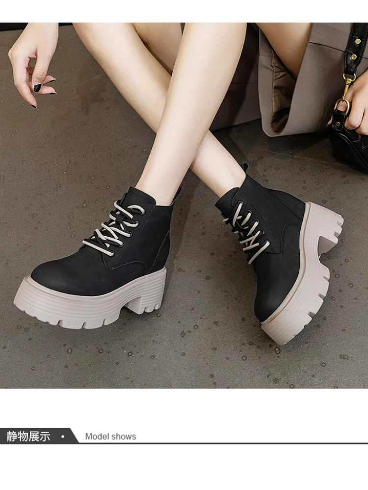 Autumn  New Women Sports Sneakers High Top Shoes Female Vulcanized Women's Casual Breathable Mesh Walking Shoes Ladies mujer images - 6