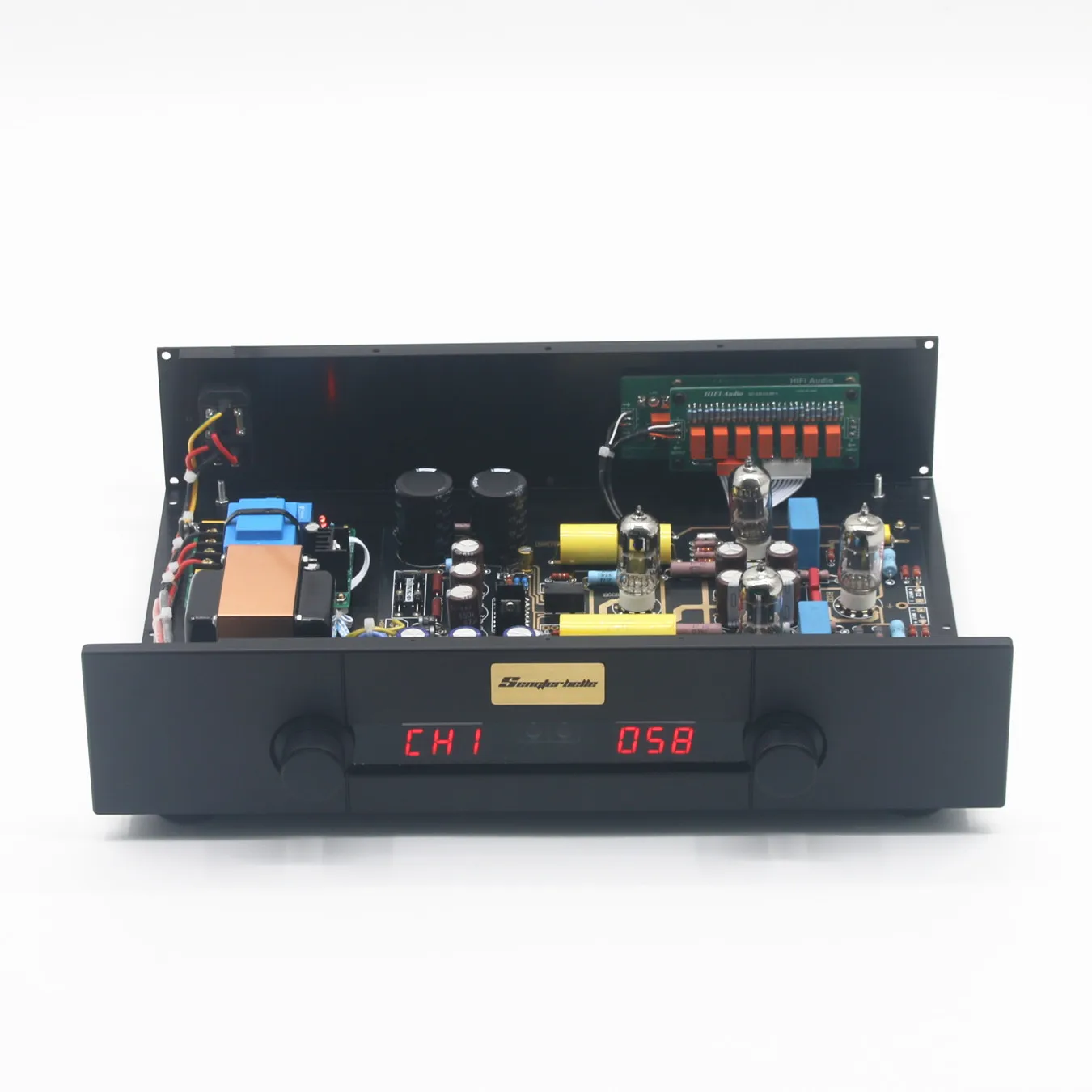 Hi-Fi ламповый предусилитель с дистанционным управлением, стерео аудио предусилитель на базе схемы CAT SL-1 с 4 входами (art.: 3920dafecc12a) - 3920dafecc12a
