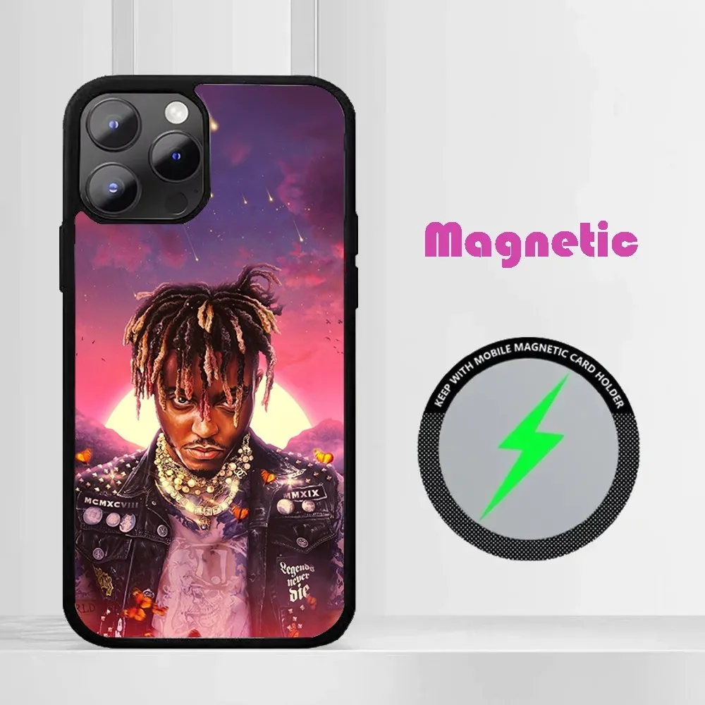 Чехол для телефона Singer J-Juice WRLD iPhone 16 15 14 13 12 11 PRO MAX PLUS мини-магнитный чехол