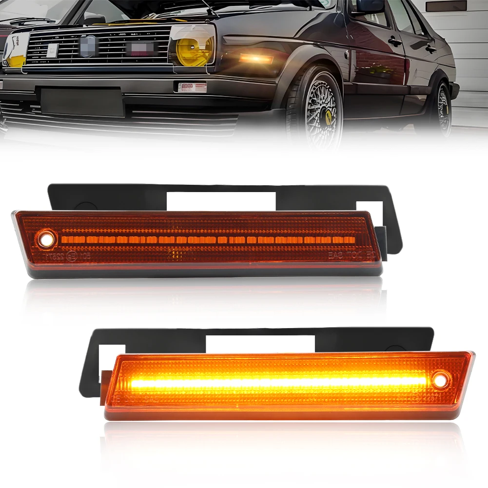 

2 шт. передний боковой габаритный фонарь с супер ярким светодиодом для Volkswagen Golf GTi Volkswagen Jetta Mk2 A2 1984-1992 ...