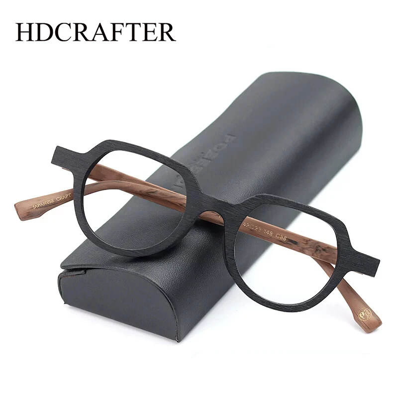 Оправа для очков HDCRAFTER мужчин и женщин винтажная деревянная оптическая оправа