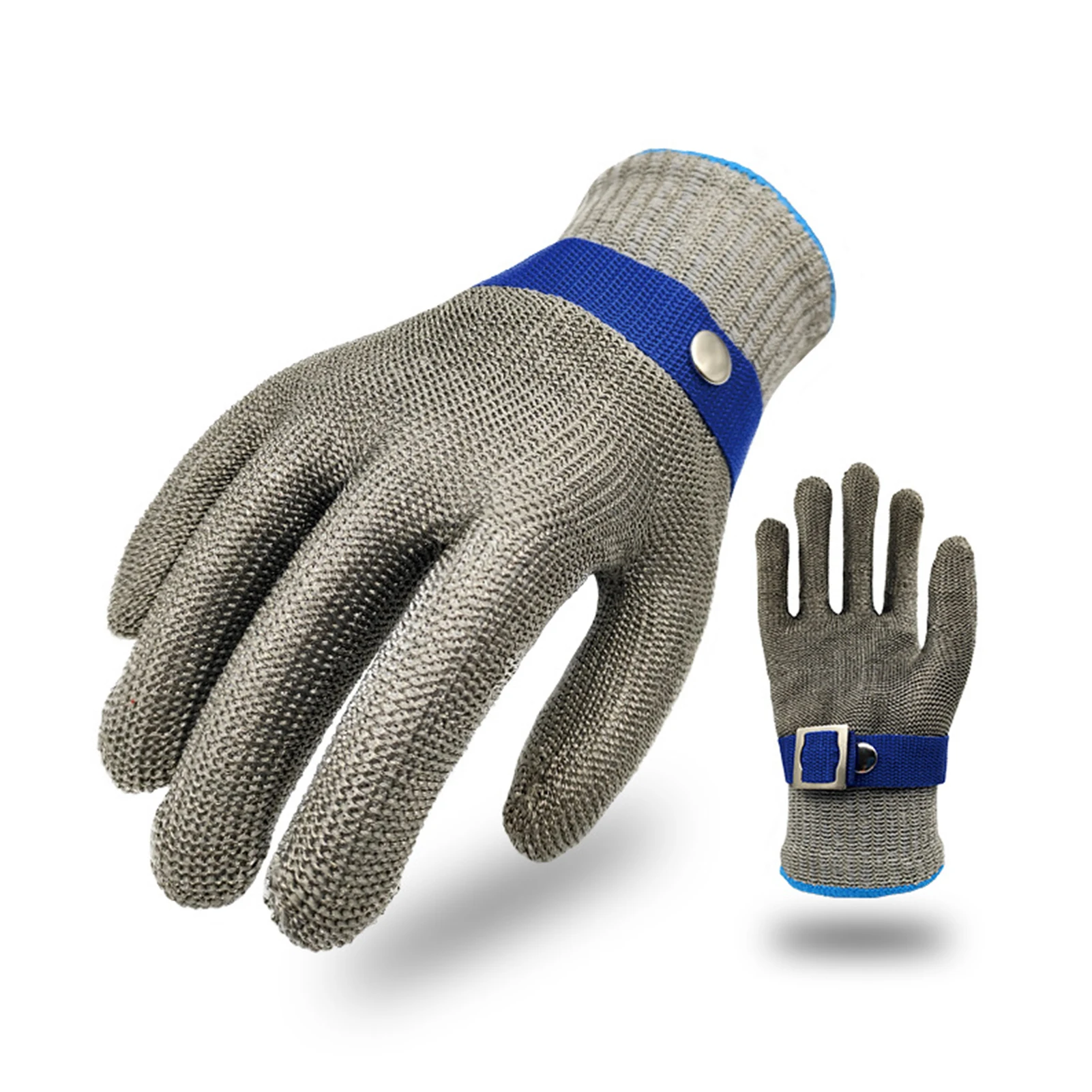 

Safety Work Stainless Steel Anti Cut Resistant Wire Gloves Butcher Protective Protection For Kitchen Powerful Level Cutting Meat