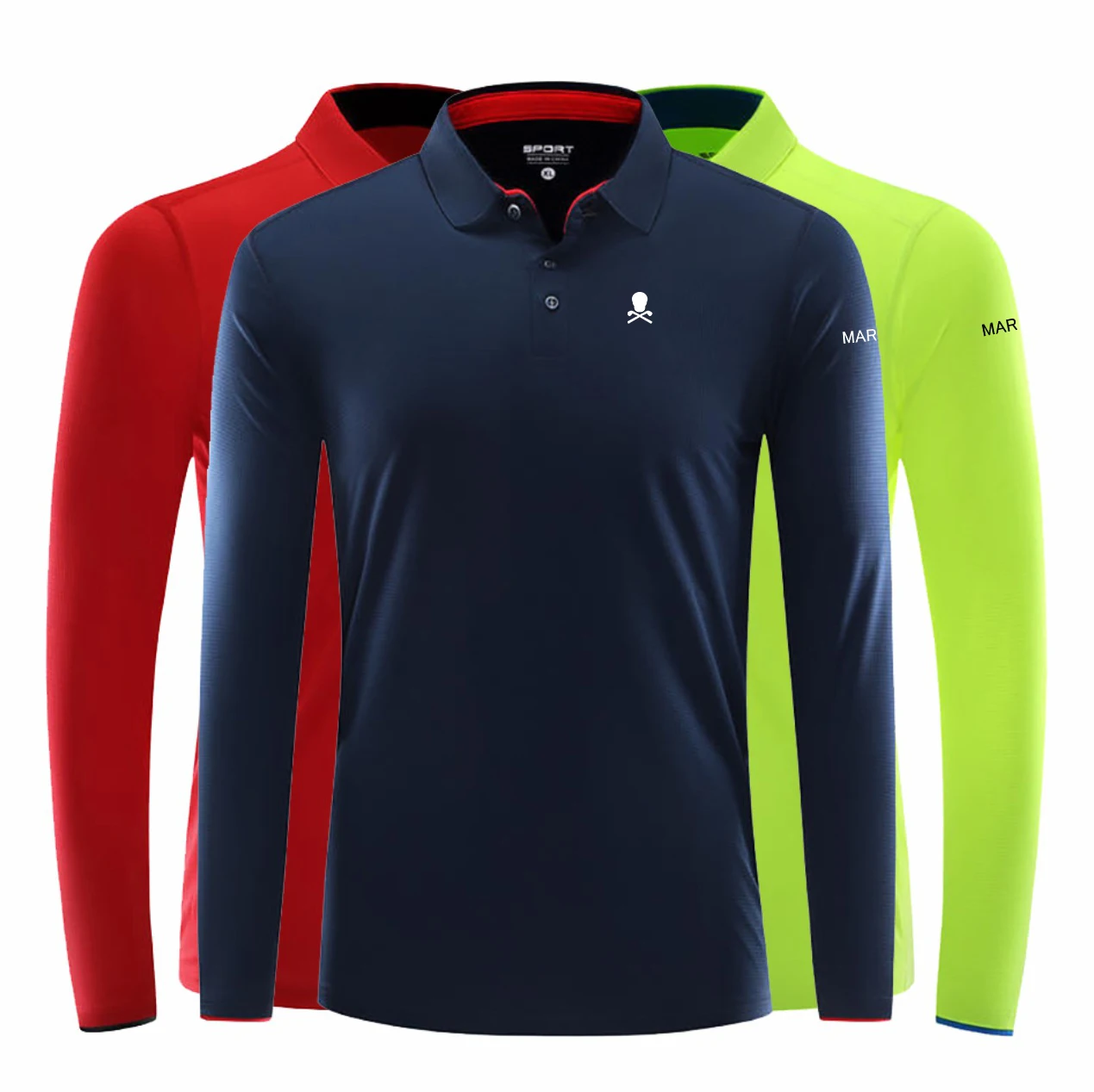 

Осенняя одежда для гольфа, мужская повседневная быстросохнущая футболка из спандекса с длинными рукавами