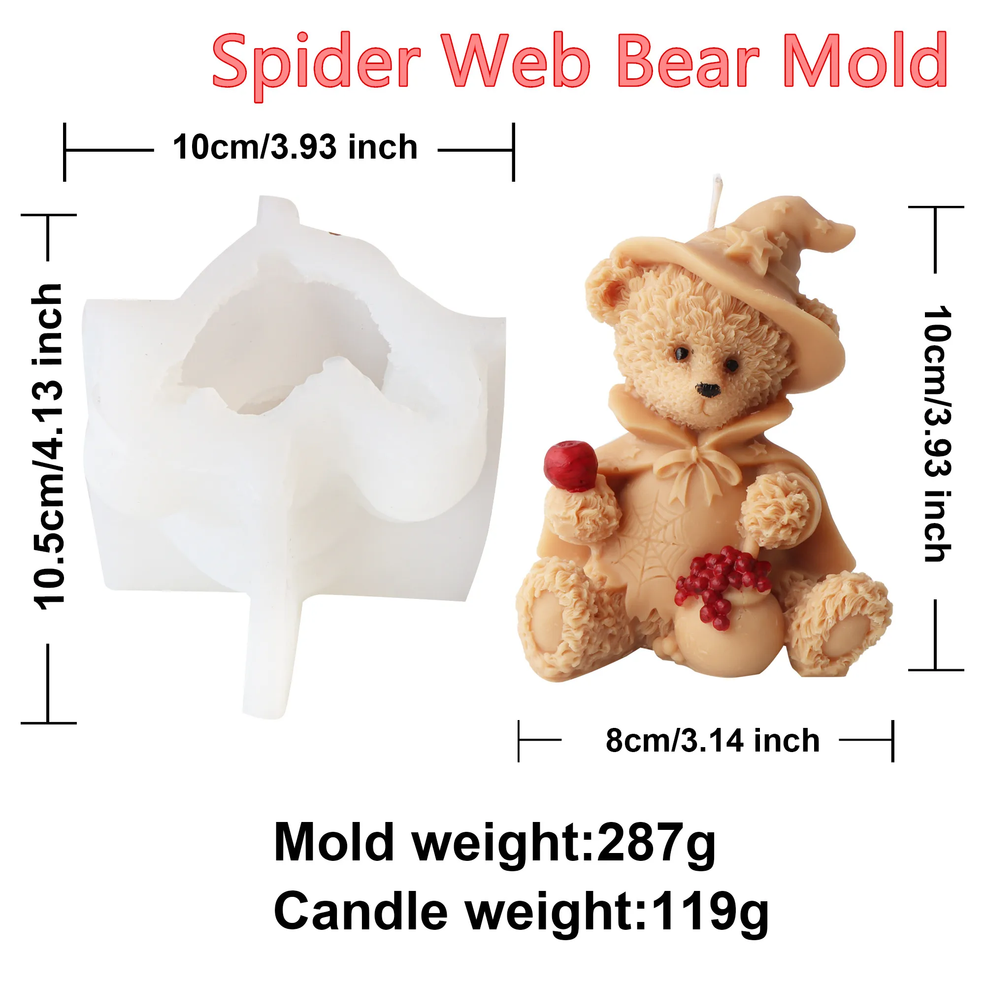 3d Набор Для Изготовления Свечей На Хэллоуин — Силиконовая Форма В Форме Черепа И