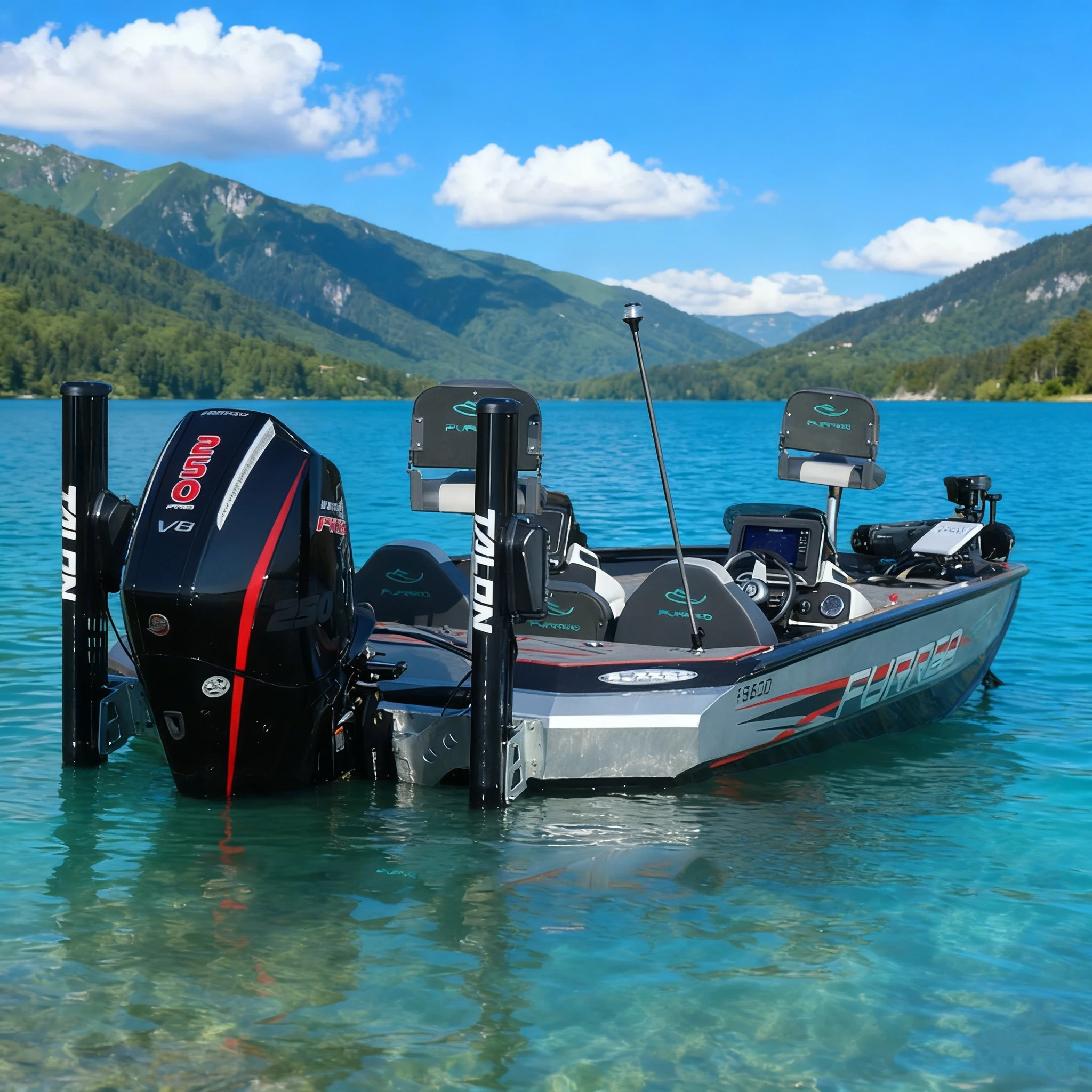 Фото Новая алюминиевая рыболовная лодка FS600 для заброса приманок и отслеживания басов, 150 л.с., 75-90 км/ч №2