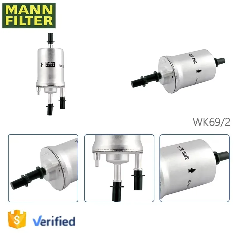 MANN FILTER WK69/2 Топливный фильтр для VW Eos Jetta New Beetle Golf AUDI A3 TT SKODA Roomster 6Q 0201051 C A J