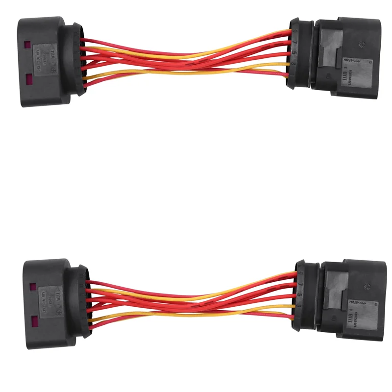 Фото Well 2X автомобильные ксеноновые фары HID от 10 до 14-контактного разъема адаптера для 1J0973835 1J0973737 автомобильные аксессуары №1