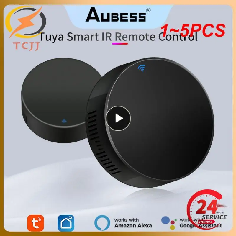 

Умный пульт дистанционного управления Tuya, универсальный инфракрасный пульт дистанционного управления с Wi-Fi, подходит для ТВ, DVD, НОК, работает с Alexa Home, 1 ~ 5 шт.
