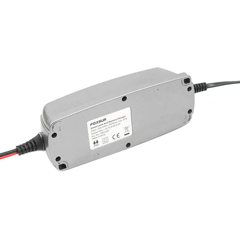 FOXSUR 12V 0.8A/3.6A умное зарядное устройство для аккумуляторов свинцово-Кислотное