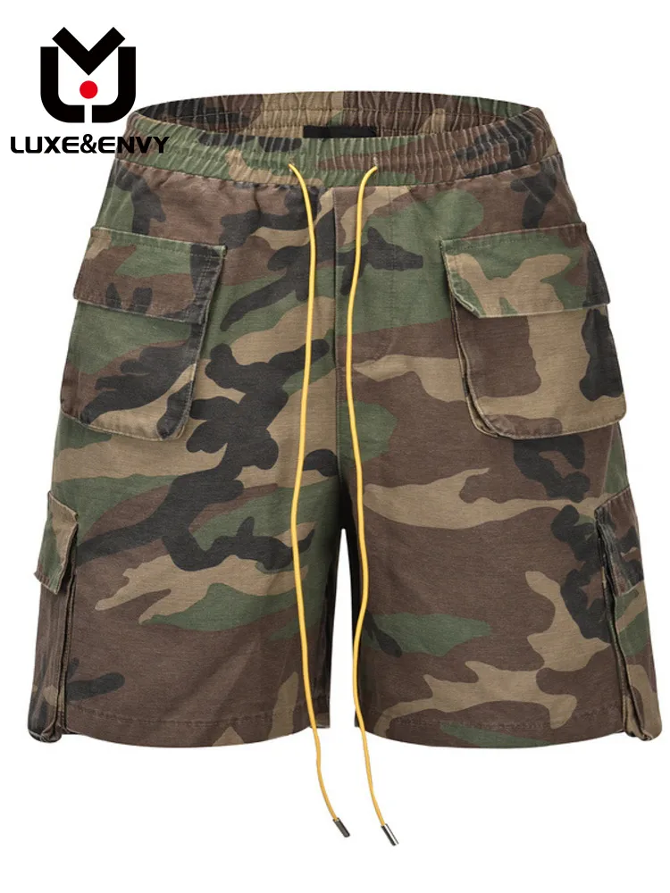 

Шорты в стиле люкс & ENVY Ro мужские, камуфляжные комбинезоны с множеством сумок, спортивные штаны с широкими штанинами, весна-лето 2023
