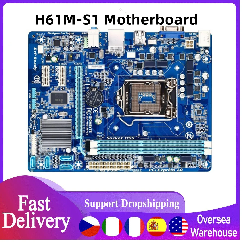 Оригинальная быстрая материнская плата LGA1155, I3, I5, I7, DDR3, 16 ГБ, двухканальная память, десктопная материнская плата VGA, оптовая продажа Оригинальная быстрая материнская плата LGA1155, I3, I5, I7, DDR3, 16 ГБ, двухканальная память, десктопная материнская плата VGA, оптовая продажа