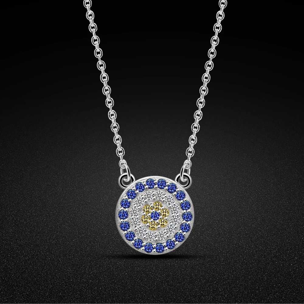 

New 18 inch Clavicle Chain Necklace For Women Personalized Demon Eye Fashion Gem Necklace Wedding Fine Jewelry Birthday Gifts