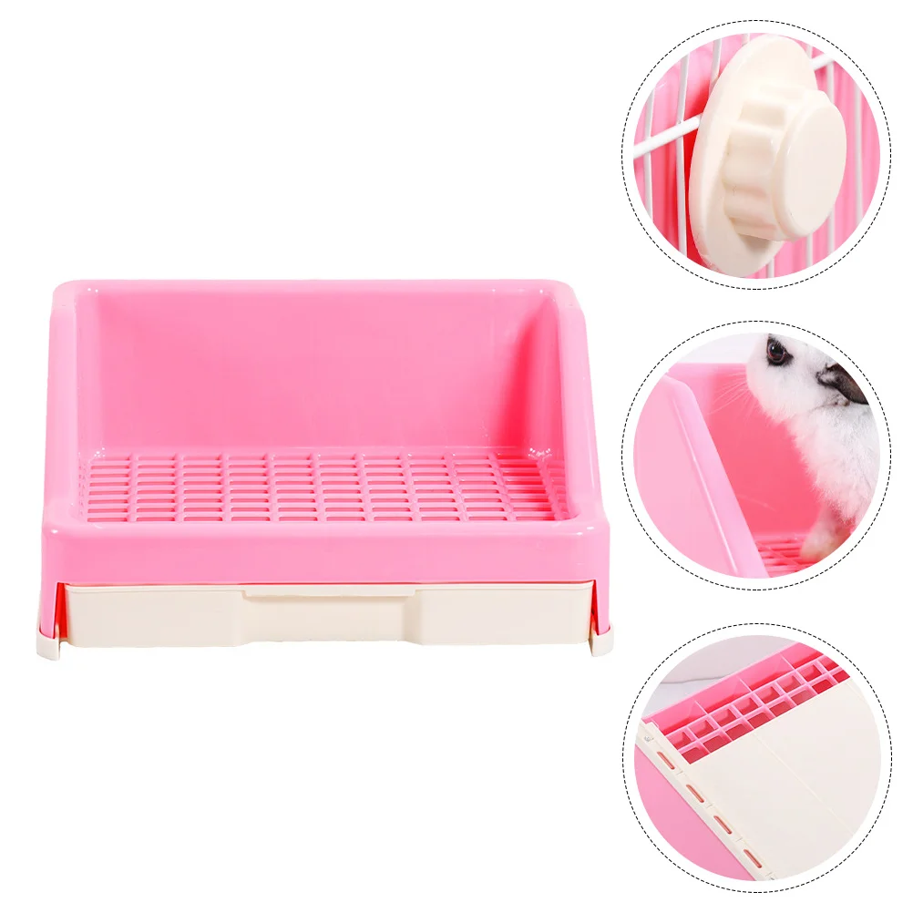 

Pet Drawer Toilet Bunny Cage Accessories Rabbit Potty Ferrets Pet Rabbit Toilet Plastic Toilet Tray Box Pet Potty Pet Pee Toilet