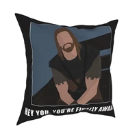 hey you youre finally awake skyrim meme pillow case cover cushion cover soft polyester two side printing pillowcase 45x45cm