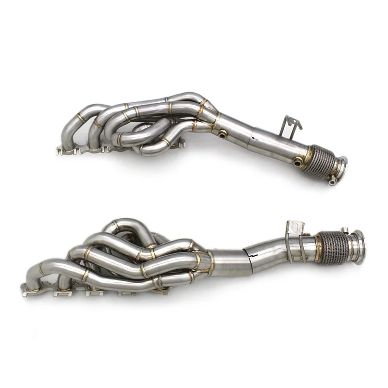 

The first section of plantain Exhaust manifold For Audi R8 R8 V10 5.2L 2010-2021 Car Exhaust System Stainless Steel Exhaust Pipe
