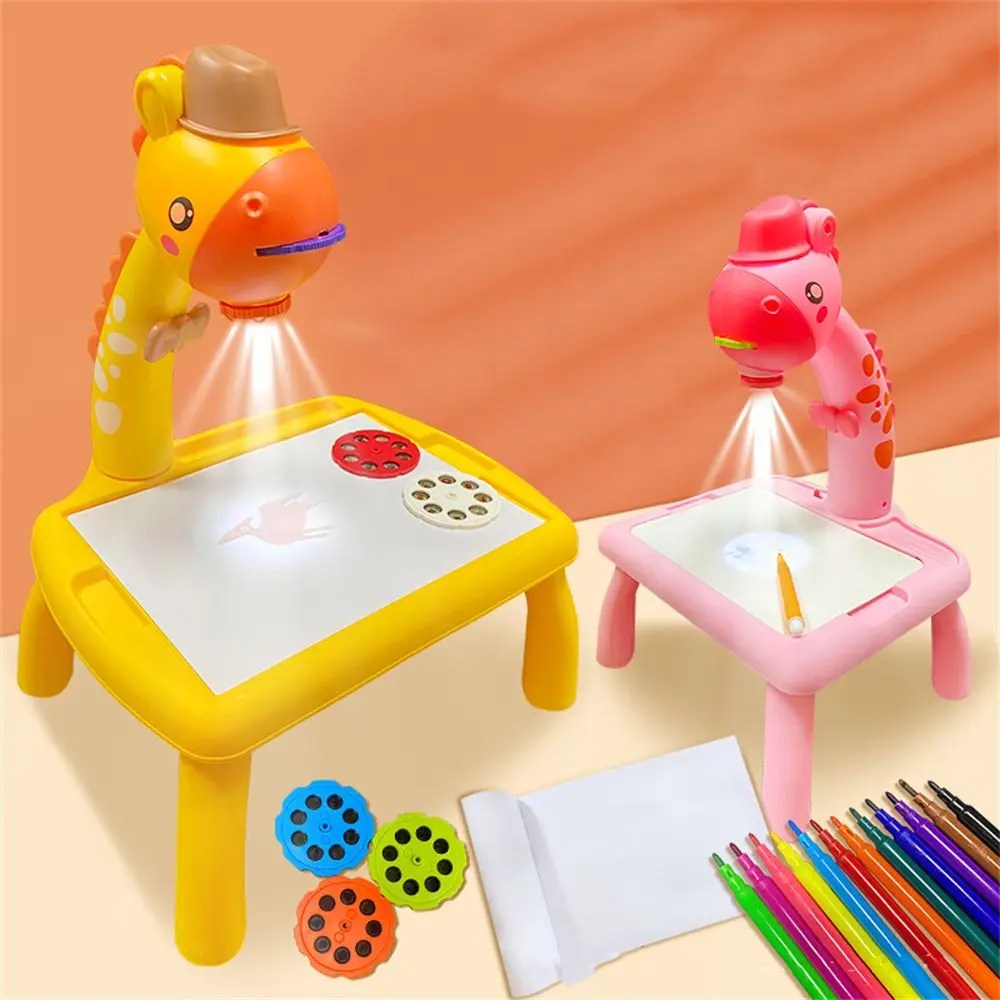 

Early Learning Music Toys Creative Toys Kids Arts Crafts Painting Toys Children Drawing Table Led Projector Kids Toys
