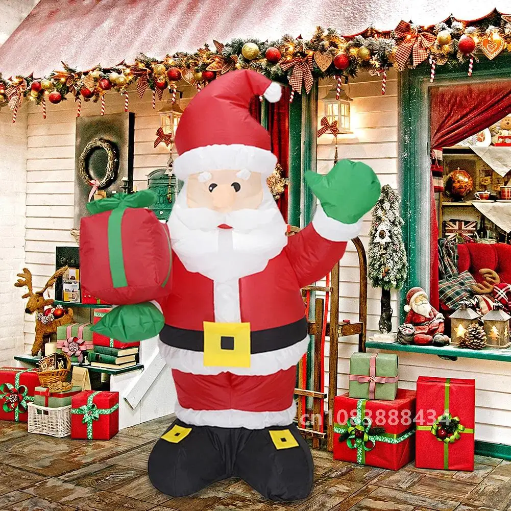 Рождественские надувные лодки светящиеся снеговики пингвины Санта-Клаус