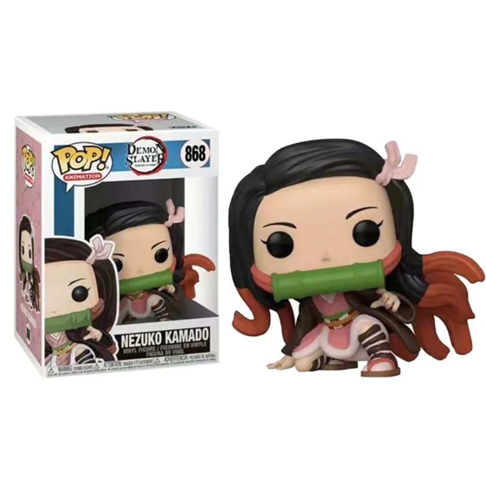 Фото FUNKO Demon Slayer периферия Zenitsu Inosuke Muzan персонаж кукла модель экшн-игрушки фигурки декоративные украшения коллекционные подарки №2