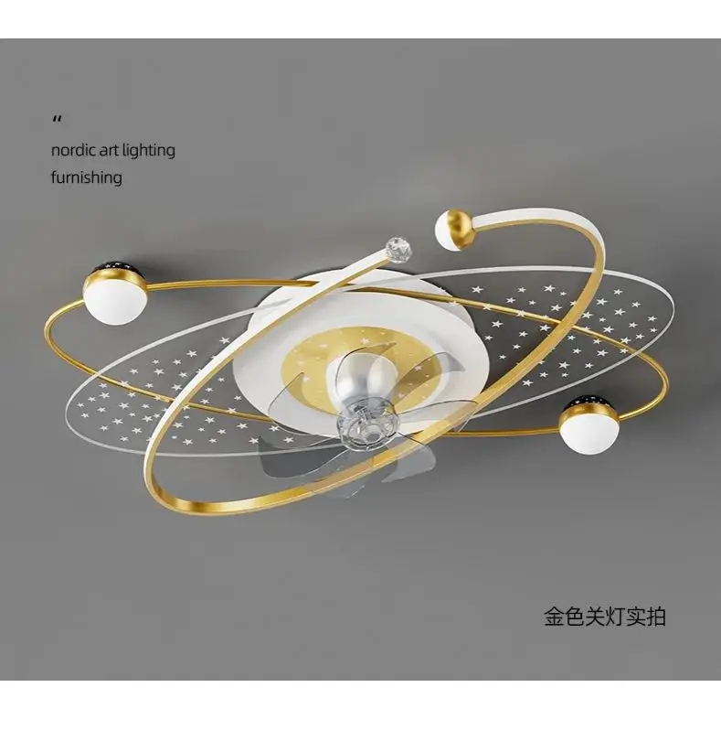 Потолочный вентилятор для гостиной светодиодный электрический с