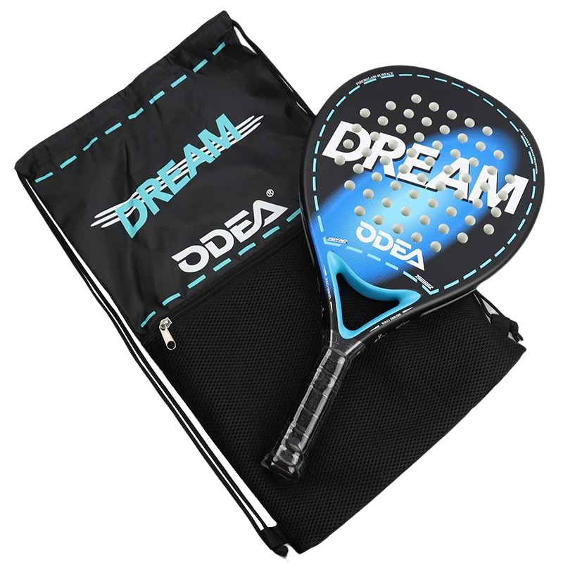 ODEA Tennis Racket Padel Professtional Glass Fiber Paddle Soft EVA Face Sports Equipment for Men Women Overgrip Tape Tenis Ball