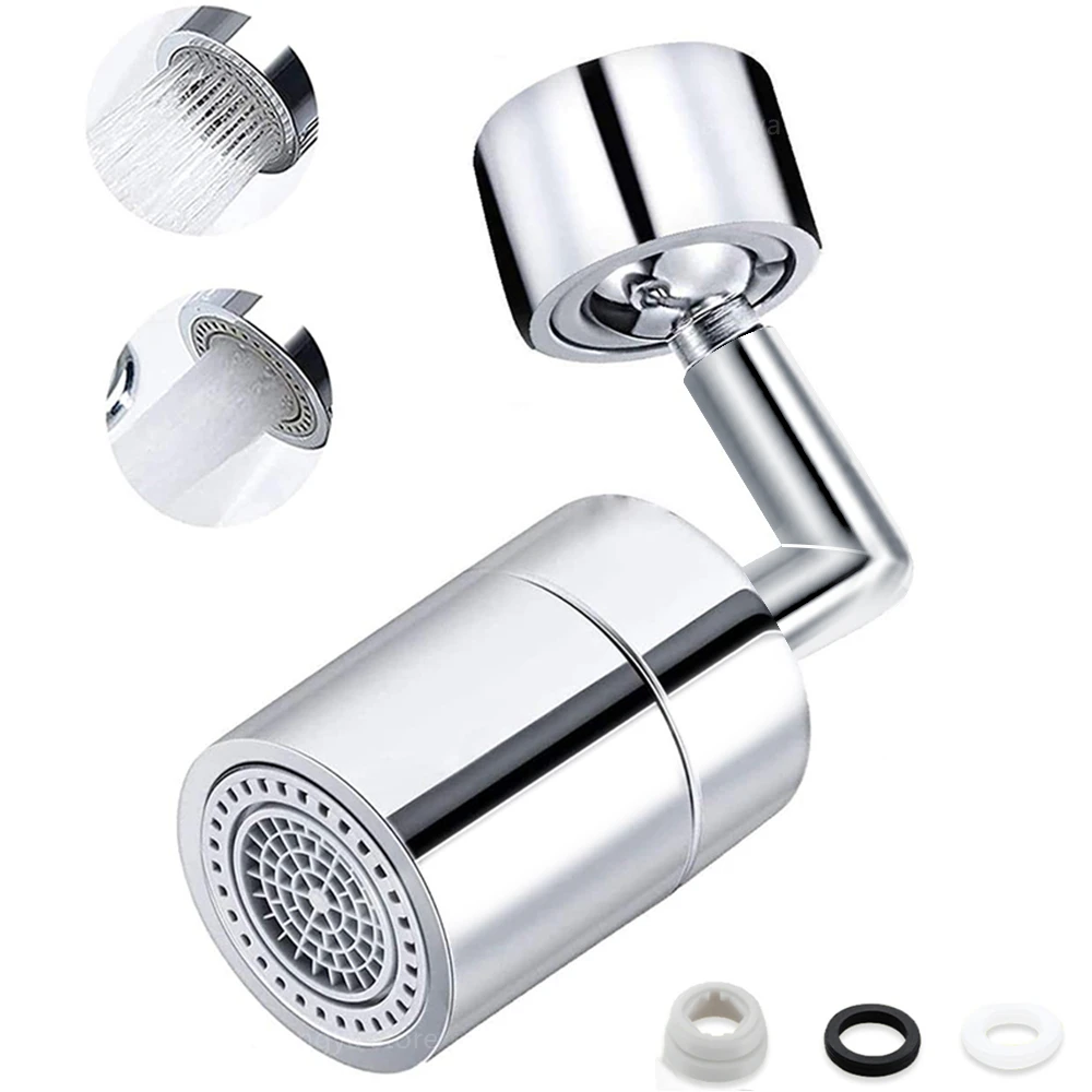 

720 Rotatable Faucet Sprayer Tap Aerator Head Water Saving Splash Headfilter Wash Basin Splash-proof Tap Extender Adapter Nozzle