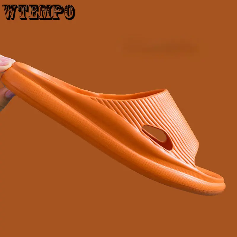 

Шлепанцы WTEMPO на толстой платформе для мужчин и женщин, сланцы для ванной комнаты, Нескользящие, Эва, летняя модель