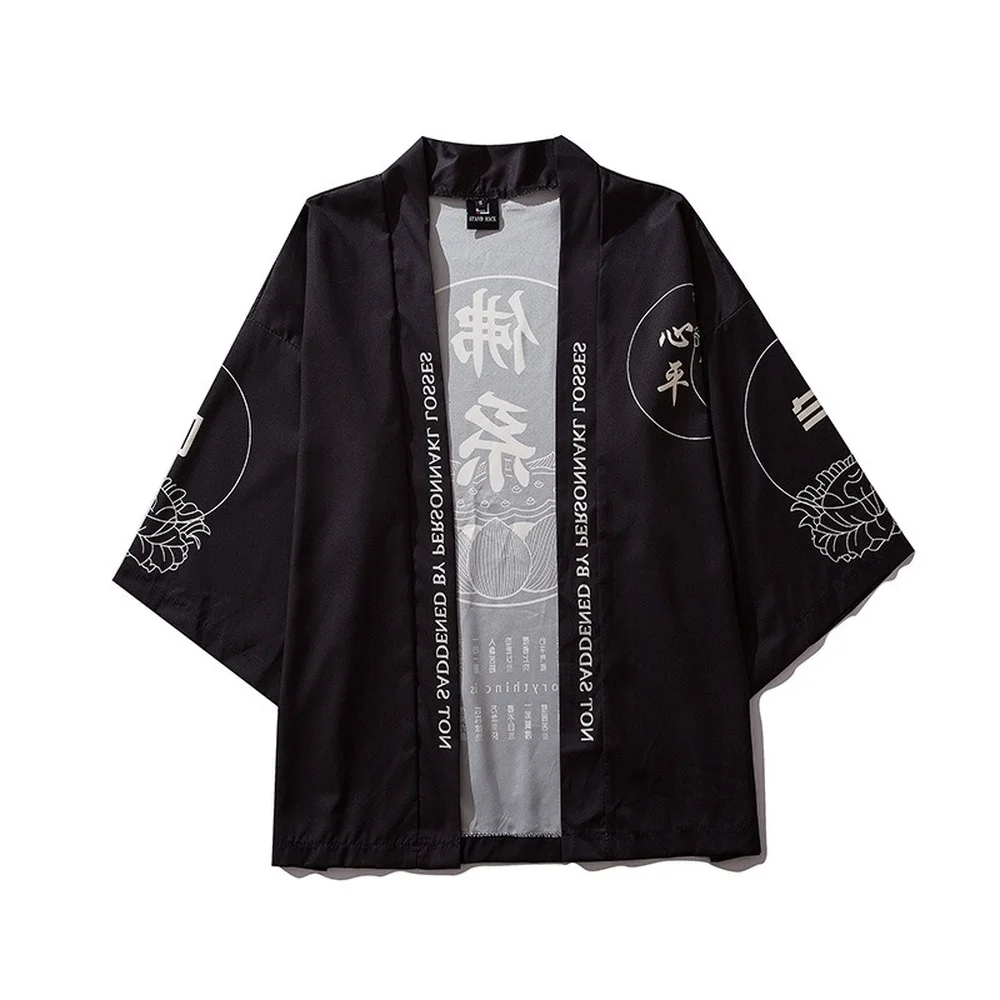 

кимоно мужское Japanese Kimono Men Cardigan Shirt Blouse Yukata Men Haori Clothes Samurai Clothing Male Kimono Cardigan 2022 New