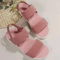 rome women sandals mesh breathable platform women slides summer new trend casual beach flat flip flop thick women shoes slippers