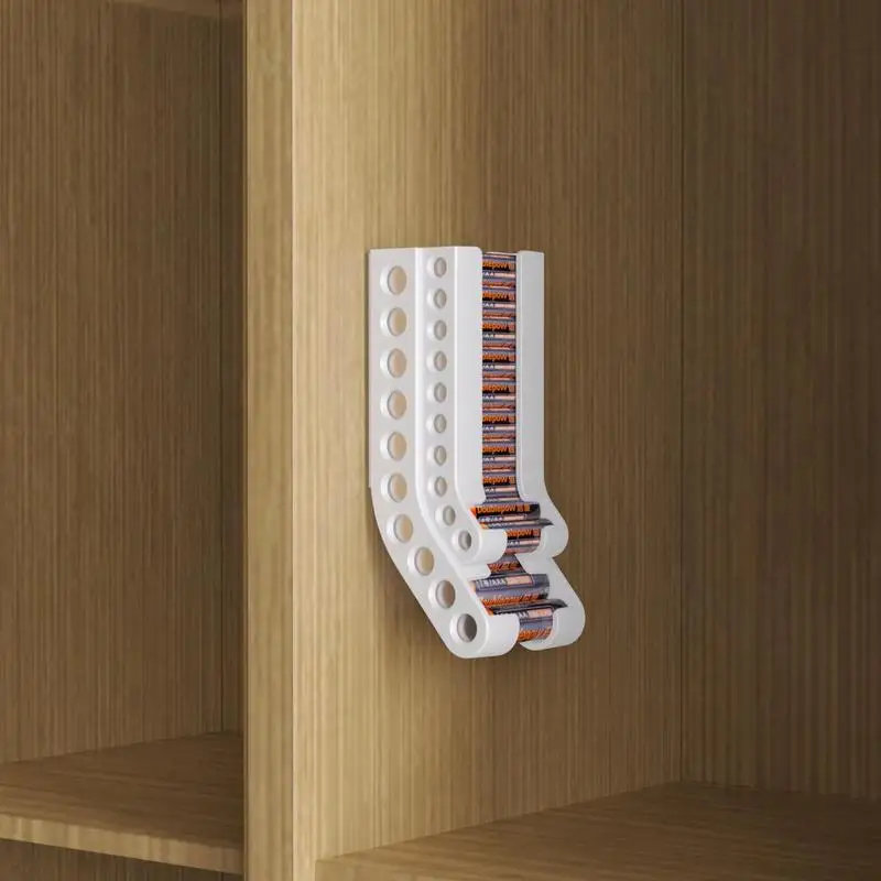 Органайзер для хранения батарей AA и AAA настенный держатель 10AAA 10AA