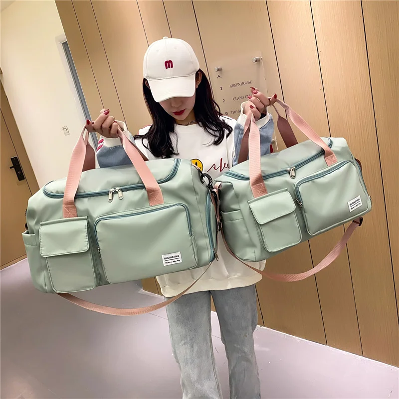 

Gym Bag Wet And Dry Separation Women's Nylon Waterproof Luggage Bags New Large-capacity Swimming Bag Men's Travel Handbag